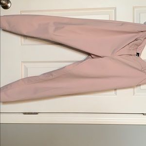 Pink cropped wowens dress pant